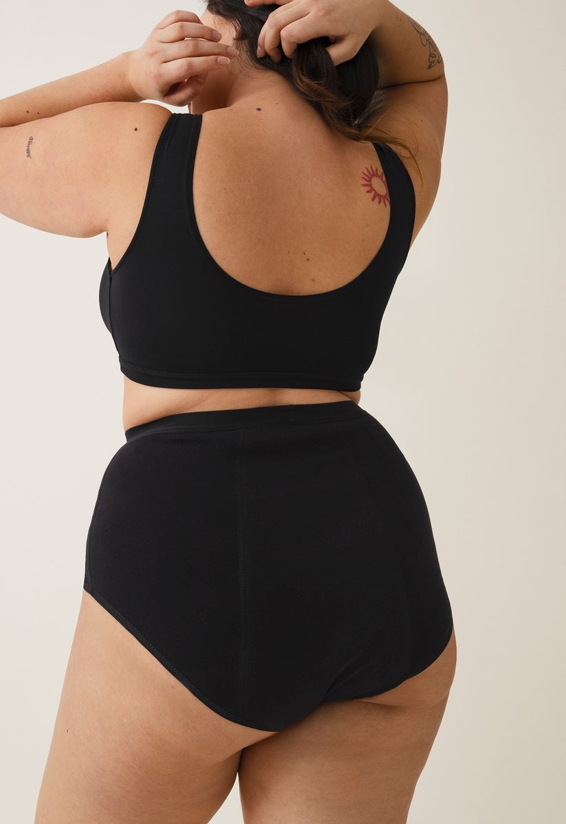 Periodenunterwäsche - High waist - Saugstärke Heavy - Schwarz