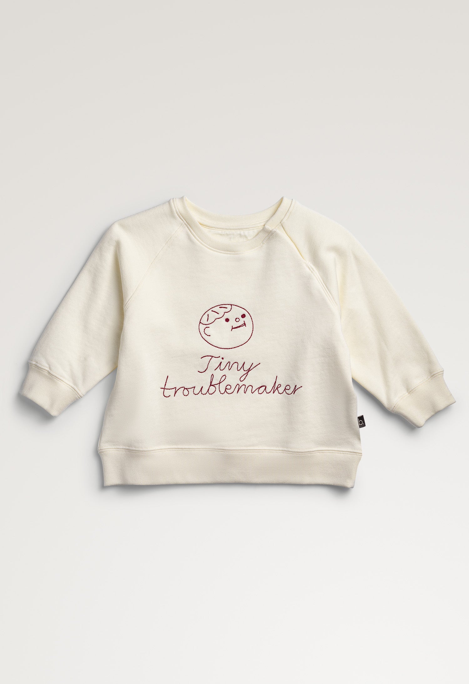 Baby pullover Tiny Troublemaker Off white Boob Design